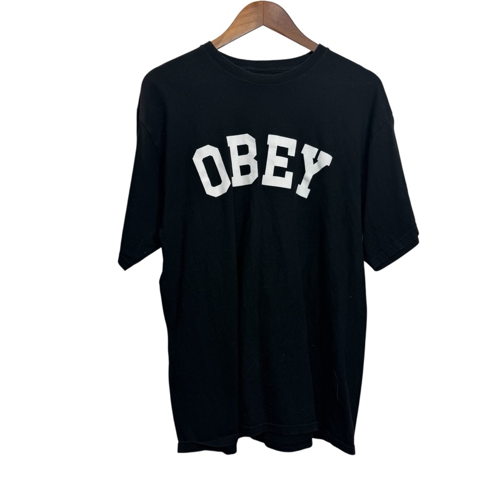 Obey Black‎ Short Sleeve Tee with Logo
